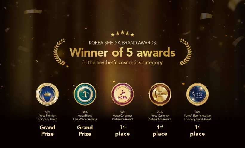 Dermabell winner of 5 Korea Smedia Brand Awards 2025