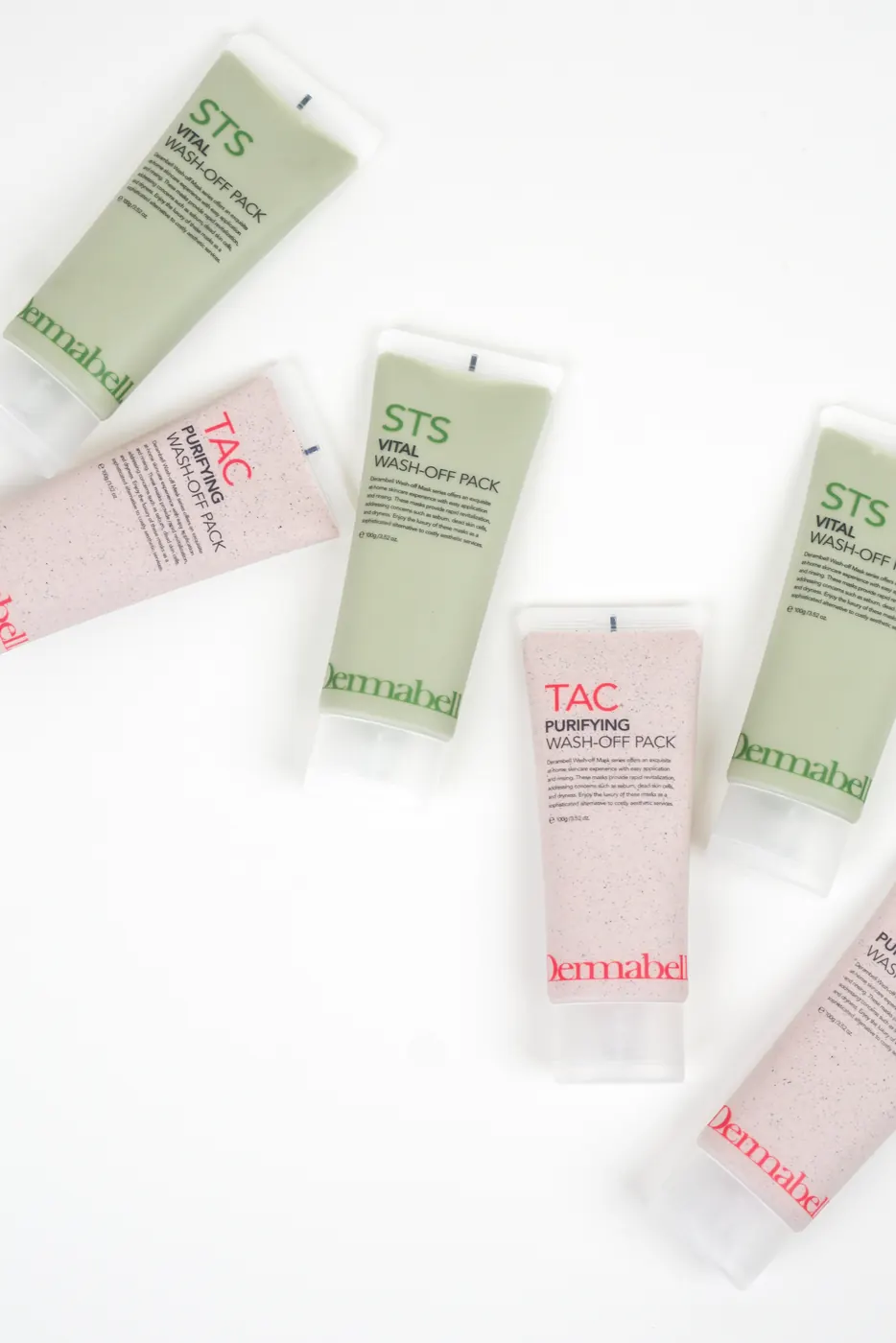 Dermabell wash-off pack product photography